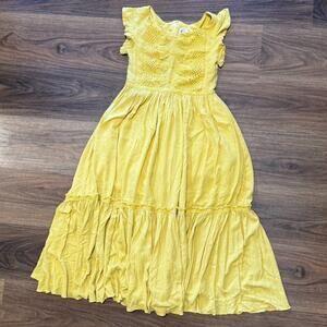 Mia Joy Viola Dress Girls 8 Mustard Yellow Long Maxi Dress Fall Outfit